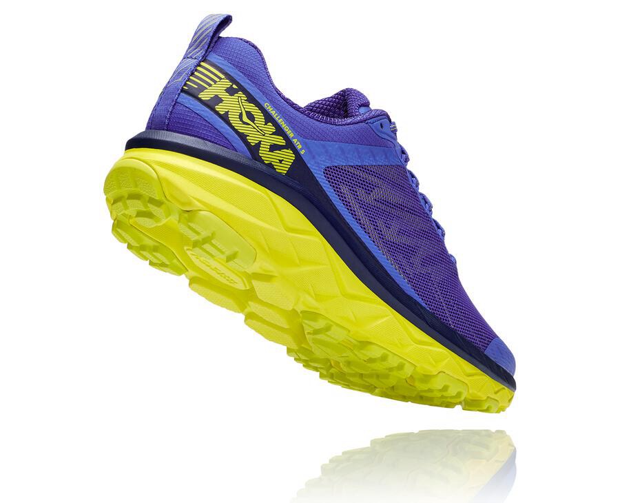 Hoka One One Challenger Atr 5 Trailskor Herr - Blå/Gröna - VHTJG-1732